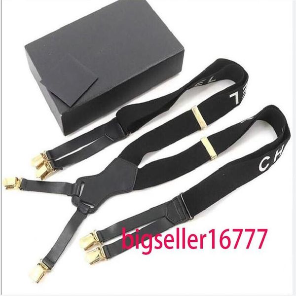 2022 factory direct fashion men's and women designer suspenders 3 0 x 115cm six clip wide strap c226m, Black;white
2022 factory direct fashion men's and women designer suspenders 3 0 x 115cm six clip wide strap c226m, Black;white