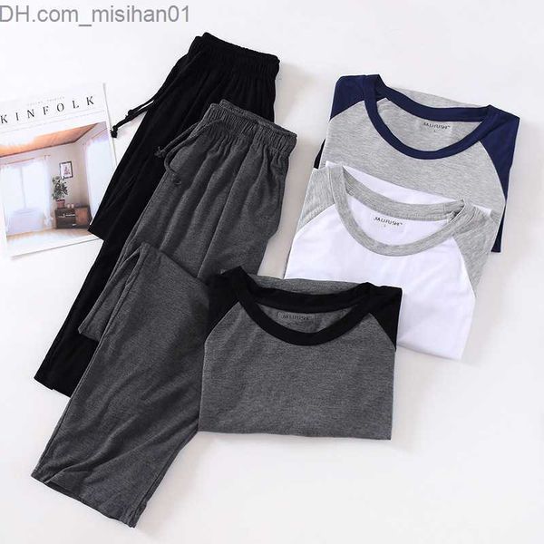 men's sleepwear fdfklak men's pajama set new spring/summer/autumn long sleeve modal pajama drstring pant casual night wear plus si, Black;brown
men's sleepwear fdfklak men's pajama set new spring/summer/autumn long sleeve modal pajama drstring pant casual night wear plus si, Black;brown