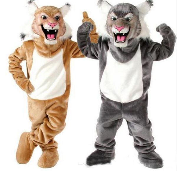 2018 grey tan wildcat bobcat mascot costume for halloween christmas party costume character outfit fancy dress1987616, Red;yellow
2018 grey tan wildcat bobcat mascot costume for halloween christmas party costume character outfit fancy dress1987616, Red;yellow