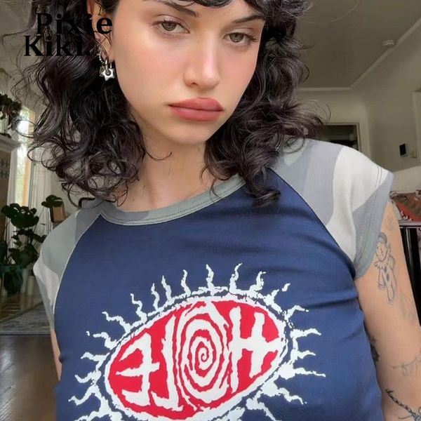 women's t-shirt pixiekiki baby tee y2k clothing girls summer crop camo raglan sleeve graphic t shirts womens 2000s aesthetic p94-bc15, White
women's t-shirt pixiekiki baby tee y2k clothing girls summer crop camo raglan sleeve graphic t shirts womens 2000s aesthetic p94-bc15, White