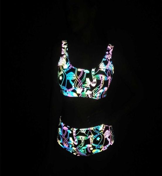 women reflective bikini colorful reflect light shorts bra night club pole dance 2 piece set techwear clothing beach outfits4544526, White;black
women reflective bikini colorful reflect light shorts bra night club pole dance 2 piece set techwear clothing beach outfits4544526, White;black