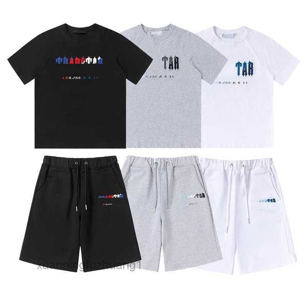 men's tracksuits shirt designer embroidery letter luxury black white grey rainbow color summer sports fashion cotton cord short sleeve, White;black
men's tracksuits shirt designer embroidery letter luxury black white grey rainbow color summer sports fashion cotton cord short sleeve, White;black