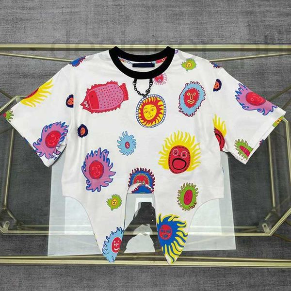 women's t-shirt designer summer new fashion trend women's western style cartoon sunflower fun printed t-shirt casual loose trendy, White
women's t-shirt designer summer new fashion trend women's western style cartoon sunflower fun printed t-shirt casual loose trendy, White