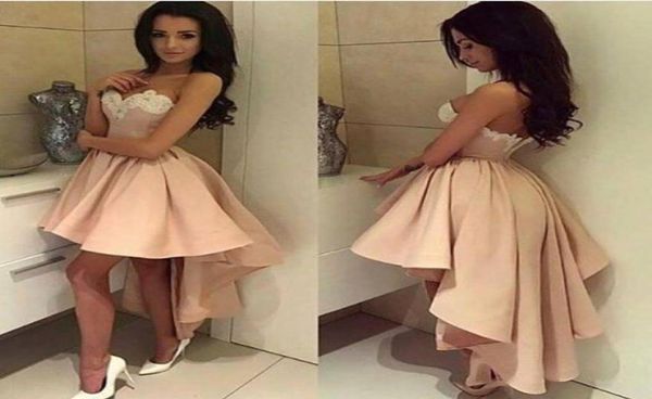 2017 modern sweetheart lace high low cocktail dresses sleeveless ball gown short homecoming dresses summer fashion girls par3425494, Black
2017 modern sweetheart lace high low cocktail dresses sleeveless ball gown short homecoming dresses summer fashion girls par3425494, Black