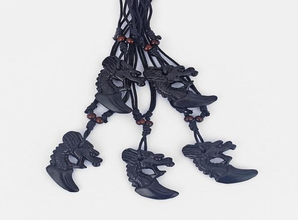 dropshiiping 12pcs faux yak bone black resin dragon pendant necklace surfer black wax cotton cord adjustable1263879, Silver
dropshiiping 12pcs faux yak bone black resin dragon pendant necklace surfer black wax cotton cord adjustable1263879, Silver