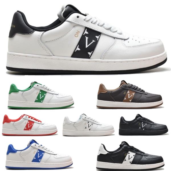 men casual shoes luxury v designer shoes lace up cowhide color block letter trainer sneaker low lightweight breathable perforated anti sweat
men casual shoes luxury v designer shoes lace up cowhide color block letter trainer sneaker low lightweight breathable perforated anti sweat