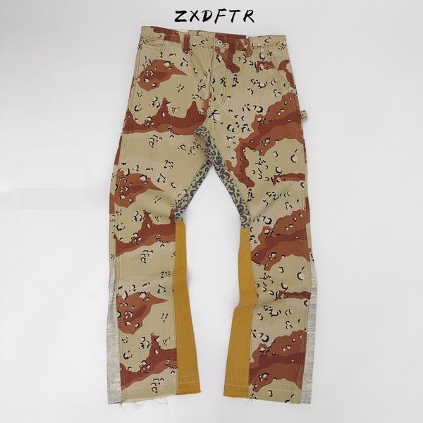 mens pants gd spring and summer trousers deconstructed spliced camo womens 230720, Black
mens pants gd spring and summer trousers deconstructed spliced camo womens 230720, Black