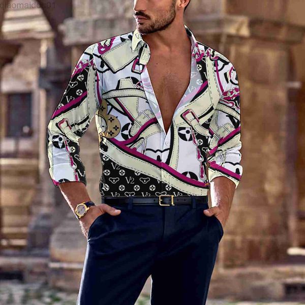 men's casual shirts spring summer fashionable new long-sleeved men shirt brand chain 3d printing business leisure party street hawaiian, White;black
men's casual shirts spring summer fashionable new long-sleeved men shirt brand chain 3d printing business leisure party street hawaiian, White;black