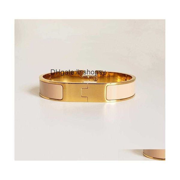 bangle classic h bracelet 18k gold for men enamel women cuff lovers 12mm wide with gift bag drop delivery jewelry bracelets dhq4q, Black
bangle classic h bracelet 18k gold for men enamel women cuff lovers 12mm wide with gift bag drop delivery jewelry bracelets dhq4q, Black