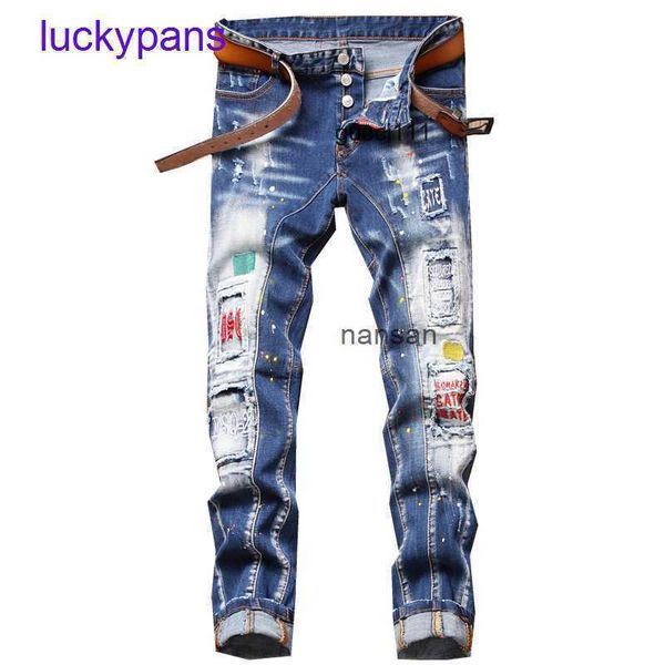 for badge 2 original edition 8a jeans d2 sale new embroidered personalized pants men's elastic dsq slim dsquare feet trendy micro, Blue
for badge 2 original edition 8a jeans d2 sale new embroidered personalized pants men's elastic dsq slim dsquare feet trendy micro, Blue
