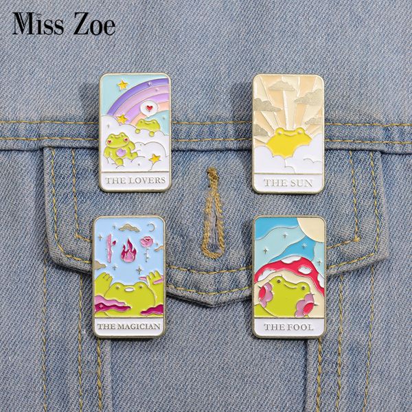 frog tarot enamel pins custom the sun lovers crown brooches lapel badges cartoon cute animal jewelry gift for kids friends, Gray
frog tarot enamel pins custom the sun lovers crown brooches lapel badges cartoon cute animal jewelry gift for kids friends, Gray