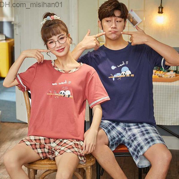 men's sleepwear women's pajama set women's pajama short sleeve two piece set plus size 3xl men's homewear z230721, Black;brown
men's sleepwear women's pajama set women's pajama short sleeve two piece set plus size 3xl men's homewear z230721, Black;brown