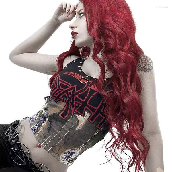 women's tanks woman's fashionable vest sling halter summer gothic print metal sale short ladies drop ybfsyl22090ah, White
women's tanks woman's fashionable vest sling halter summer gothic print metal sale short ladies drop ybfsyl22090ah, White
