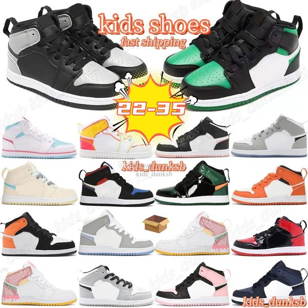 kids shoes 1s jumpman childrens hyper royal shadow sanded purple pink quartz boys girls youth basketball sneakers size 22-35, Black
kids shoes 1s jumpman childrens hyper royal shadow sanded purple pink quartz boys girls youth basketball sneakers size 22-35, Black