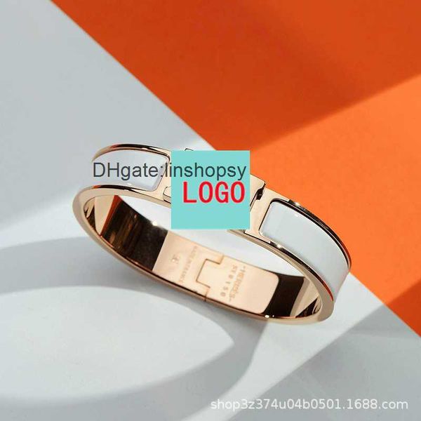 designer bracelet female aijia pop enamel h button letter rose gold couple male valentine's day gift 5113, Black
designer bracelet female aijia pop enamel h button letter rose gold couple male valentine's day gift 5113, Black