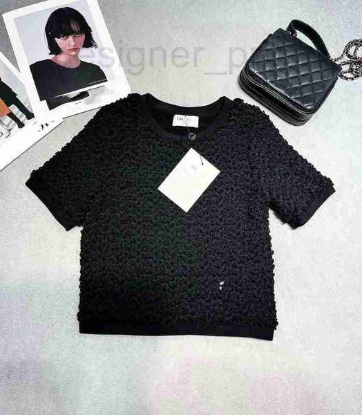 women's knits & tees designer 2023 spring/summer new chic style simple stylish, slim age reducing logo round neck knitted short sleeves, White
women's knits & tees designer 2023 spring/summer new chic style simple stylish, slim age reducing logo round neck knitted short sleeves, White