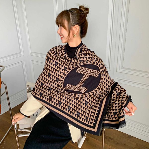 women's sheep sticky plaid geometric big h winter new men's scarf thickened neck, Blue;gray
women's sheep sticky plaid geometric big h winter new men's scarf thickened neck, Blue;gray