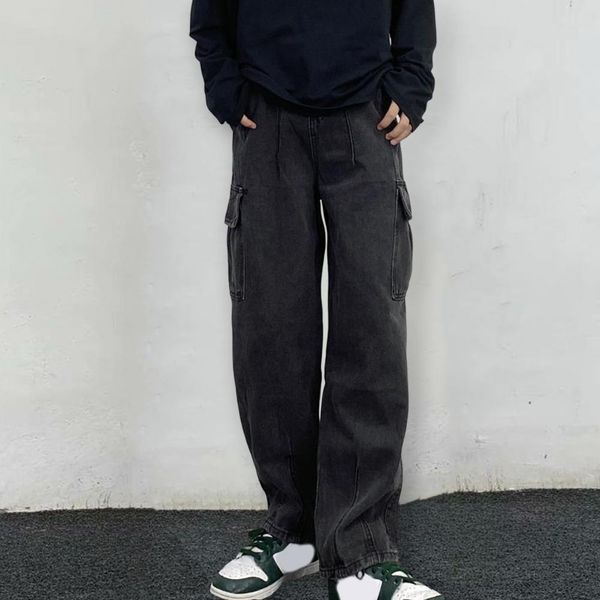 men's jeans men jean pants japanese retro solid color pocket wideleg cargo trousers autumn hip hop denim male pantalones hombre 230720, Blue
men's jeans men jean pants japanese retro solid color pocket wideleg cargo trousers autumn hip hop denim male pantalones hombre 230720, Blue