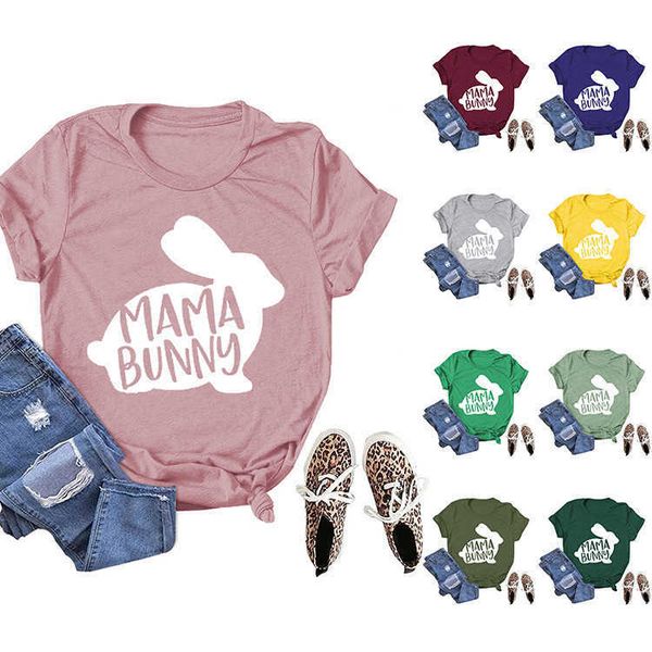 summer new simple mama bunny letter printing t-shirt pullover round neck short sleeve women's wear, White
summer new simple mama bunny letter printing t-shirt pullover round neck short sleeve women's wear, White