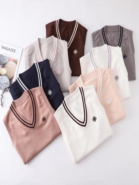 bing nai8 colors spring autumn knited vests cute embroidery pullovers v neck sweaters jk school uniform student clothes clothing5398787, White
bing nai8 colors spring autumn knited vests cute embroidery pullovers v neck sweaters jk school uniform student clothes clothing5398787, White
