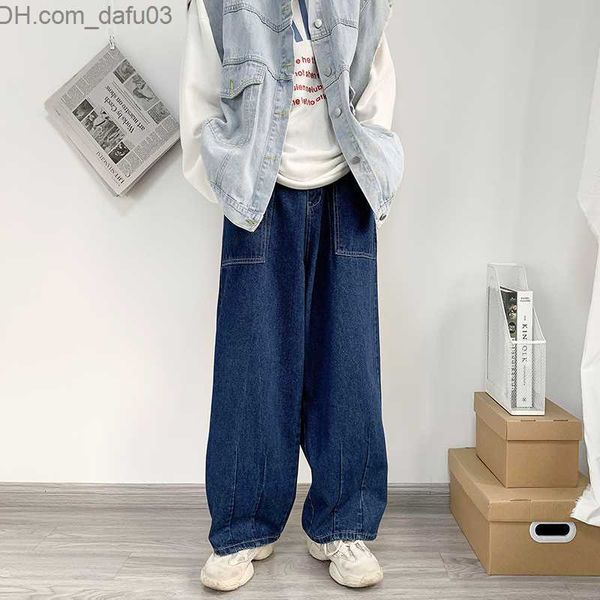 men's pants men's wide leg jeans bag vintage blue japanese simple casual style soft full matching pocket large size s-3xl solid ne, Black
men's pants men's wide leg jeans bag vintage blue japanese simple casual style soft full matching pocket large size s-3xl solid ne, Black
