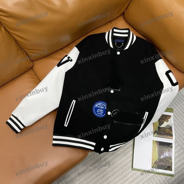 xinxinbuy men designer coat jacket paris towel embroidery dream letter leather long sleeve women yellow black blue m-2xl, Black;brown
xinxinbuy men designer coat jacket paris towel embroidery dream letter leather long sleeve women yellow black blue m-2xl, Black;brown