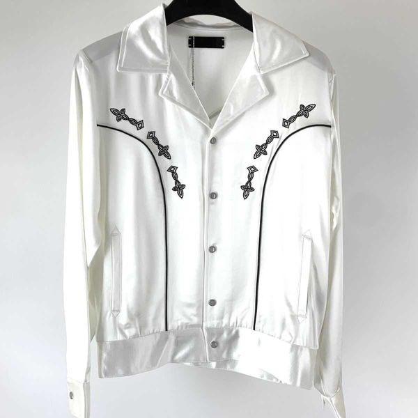 a merican hip-hop clothing mens silk jacket embroidered cardigan coat miri designer jacket men women slim fitting jackets ootd varity jacket, Black;brown
a merican hip-hop clothing mens silk jacket embroidered cardigan coat miri designer jacket men women slim fitting jackets ootd varity jacket, Black;brown