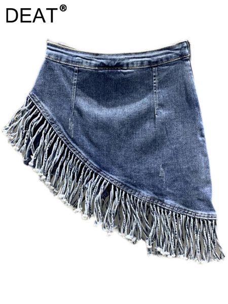 skirts deat 2023 summer women's skirt solid color high waist irregular tassel denim versatile fashion female 17a1111 230720, Black
skirts deat 2023 summer women's skirt solid color high waist irregular tassel denim versatile fashion female 17a1111 230720, Black