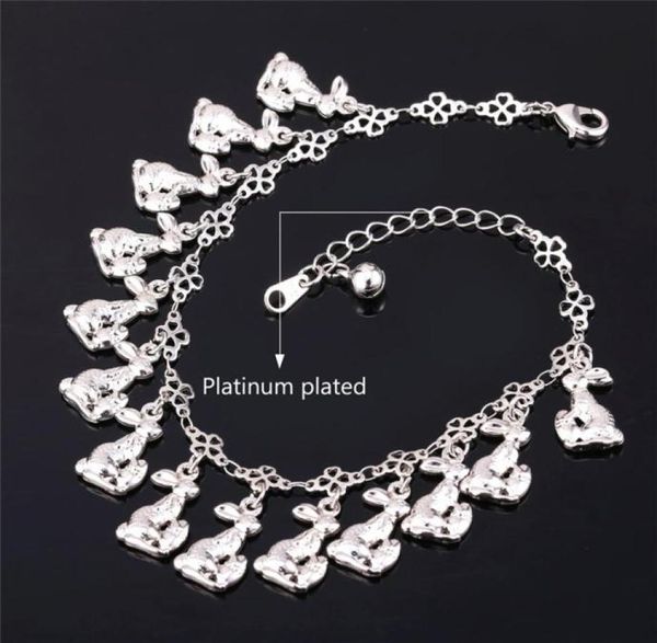 women lively rabbits charms ankle chains 18k real goldplatinum plated jewelry for girls bracelets anklets1886847, Red;blue
women lively rabbits charms ankle chains 18k real goldplatinum plated jewelry for girls bracelets anklets1886847, Red;blue