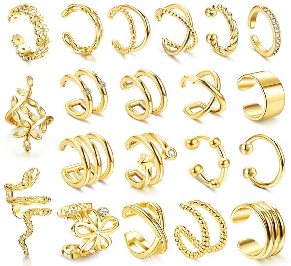 ear cuff single cuffs earrings for women non piercing gold flower cz helix cartilage clip on wrap girls amlhf6531864, Silver
ear cuff single cuffs earrings for women non piercing gold flower cz helix cartilage clip on wrap girls amlhf6531864, Silver
