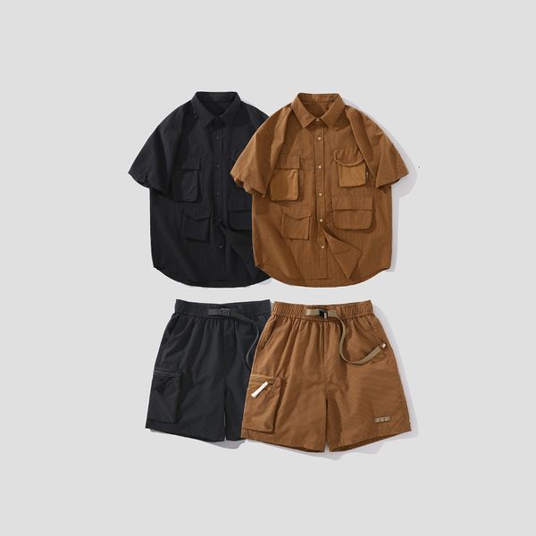 men's tracksuits short sleeve suit 2023 summer loose multi pocket work casual shirt shorts men 230720, Gray
men's tracksuits short sleeve suit 2023 summer loose multi pocket work casual shirt shorts men 230720, Gray