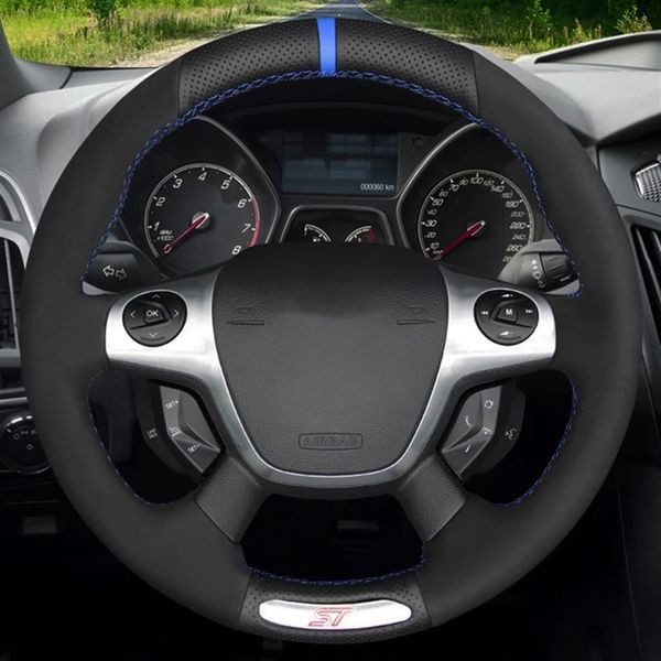 car steering wheel cover hand-stitched soft black genuine leather suede for ford focus 3 st 2012 2013 20142870
car steering wheel cover hand-stitched soft black genuine leather suede for ford focus 3 st 2012 2013 20142870