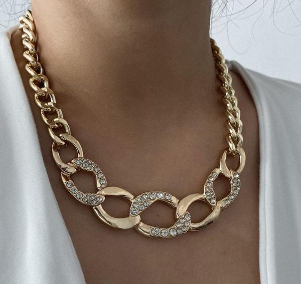 rhinestone diamond chain choker necklaces for woman vintage exaggerated big golden links sparkling girls statement necklace hip ho2956623, Silver
rhinestone diamond chain choker necklaces for woman vintage exaggerated big golden links sparkling girls statement necklace hip ho2956623, Silver