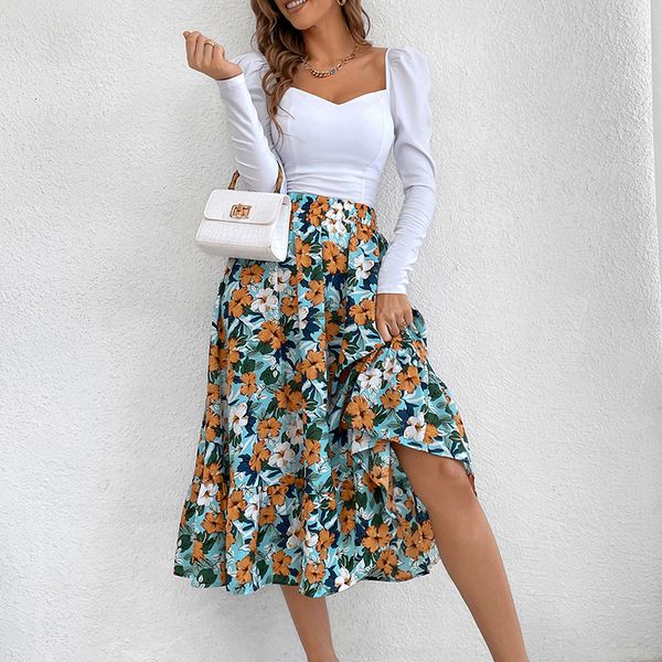 skirts womens midlength skirts floral printed high waist aline elastic waist skirts casual street style bottoms 230720, Black
skirts womens midlength skirts floral printed high waist aline elastic waist skirts casual street style bottoms 230720, Black