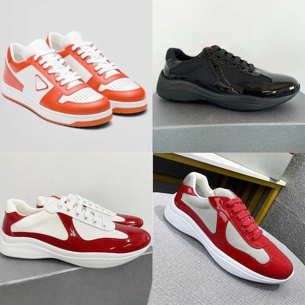 men runner trainers america's cup xl sneakers eokwd patent leather designer flat trainers red black mesh lace-up casual shoes with box
men runner trainers america's cup xl sneakers eokwd patent leather designer flat trainers red black mesh lace-up casual shoes with box