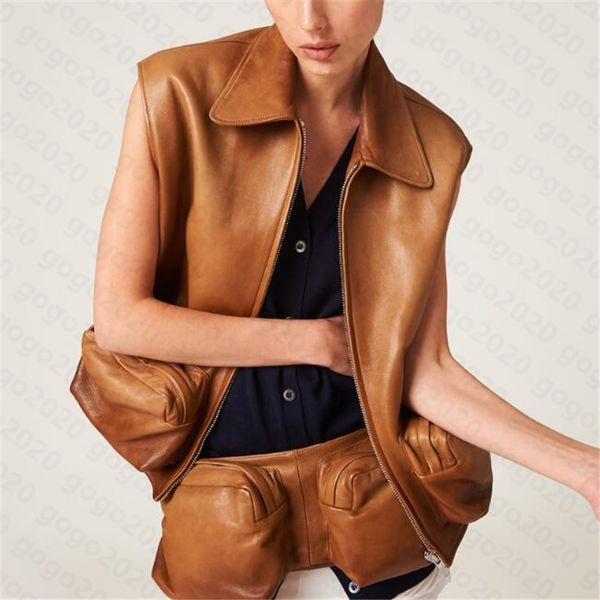 23ss fw women's genuine leather coats outwear with letters zipper vintage designer bomber coat jackets girls milan runway designer slee, Black
23ss fw women's genuine leather coats outwear with letters zipper vintage designer bomber coat jackets girls milan runway designer slee, Black