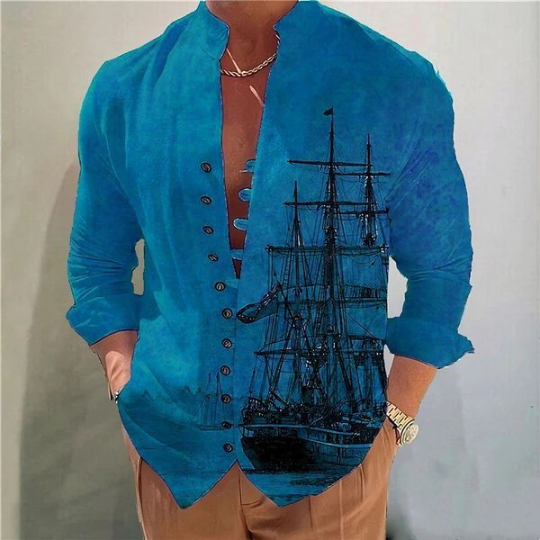 men's casual shirts spring autumn sailboat printin men's long-sleeved shirts solid color stand-up collar casual style plus size sh, White;black
men's casual shirts spring autumn sailboat printin men's long-sleeved shirts solid color stand-up collar casual style plus size sh, White;black