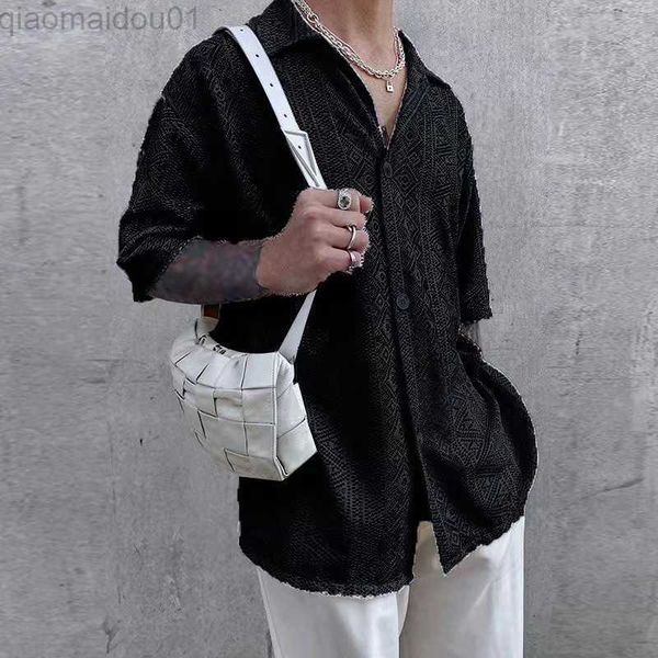 men's casual shirts men shirt long sleeve solid geometry nightclub style mesh see through dress shirts party event lace sheer blouse s, White;black
men's casual shirts men shirt long sleeve solid geometry nightclub style mesh see through dress shirts party event lace sheer blouse s, White;black