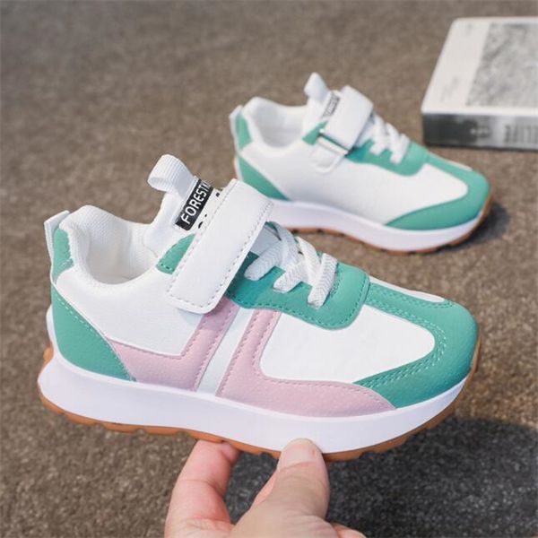 spring new children's sports shoes running shoes boys' soft sole panel color girls' leather casual shoes, Black
spring new children's sports shoes running shoes boys' soft sole panel color girls' leather casual shoes, Black