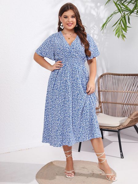 plus size dresses plus size summer dresses for women ladies elegant short sleeve v neck blue floral midi dress casual party dresses clothing, Black
plus size dresses plus size summer dresses for women ladies elegant short sleeve v neck blue floral midi dress casual party dresses clothing, Black