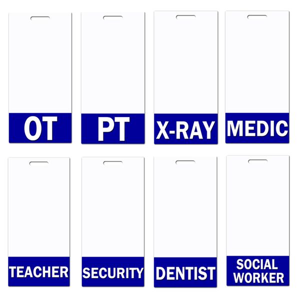 10 pcs / lot fshion accessories mix style profession series name tag dentist teacher social worker vertical badge buddy with blue border, Silver
10 pcs / lot fshion accessories mix style profession series name tag dentist teacher social worker vertical badge buddy with blue border, Silver
