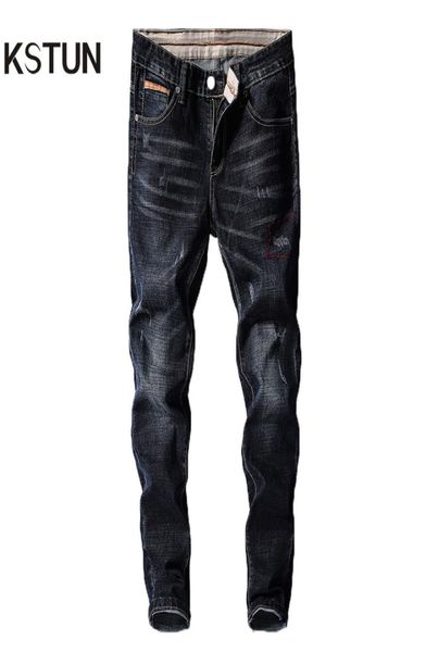 kstun men jeans pants denim fashion desinger black blue stretch slim fit jeans for man streetwear cowboys hiphop calca masculina t6895283
kstun men jeans pants denim fashion desinger black blue stretch slim fit jeans for man streetwear cowboys hiphop calca masculina t6895283