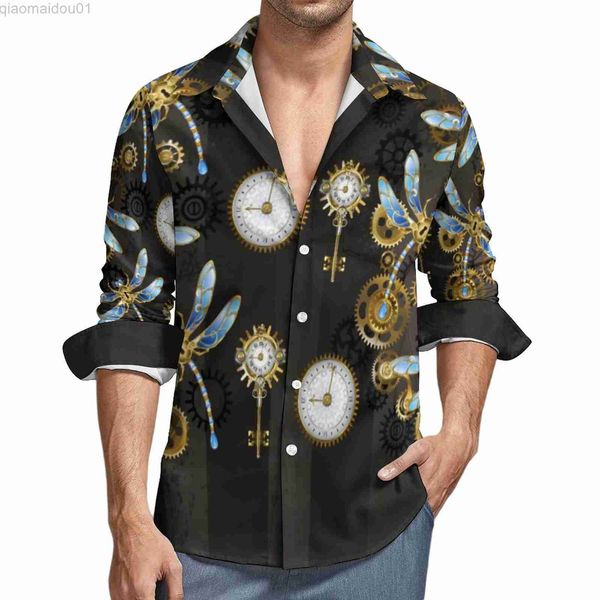 men's casual shirts steampunk dragonflies shirt brown striped casual shirts spring street graphic blouses long sleeve cool oversize gif, White;black
men's casual shirts steampunk dragonflies shirt brown striped casual shirts spring street graphic blouses long sleeve cool oversize gif, White;black