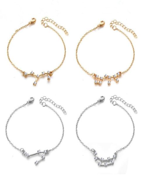 designer 12 zodiac bracelet diamond alloy silver gold plated constellation chain wristbands fashion jewelry accessories whole8776045, Golden;silver
designer 12 zodiac bracelet diamond alloy silver gold plated constellation chain wristbands fashion jewelry accessories whole8776045, Golden;silver