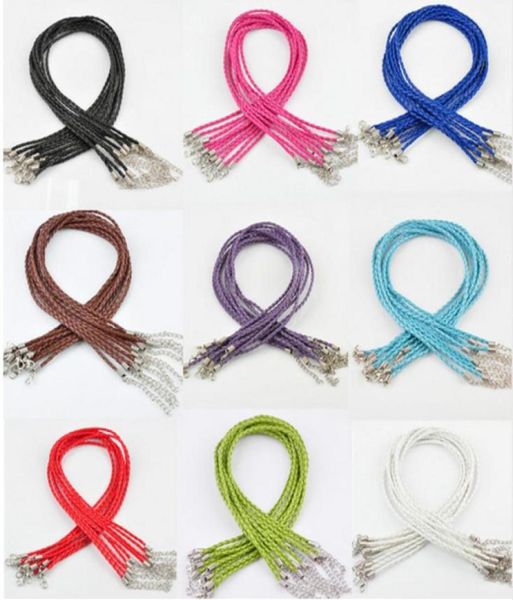 in stock lot 50pcs 3mm 18quot lobster clasp knit mixed color leather braid rope necklace for diy jewelry making findings40025827655022, Silver
in stock lot 50pcs 3mm 18quot lobster clasp knit mixed color leather braid rope necklace for diy jewelry making findings40025827655022, Silver
