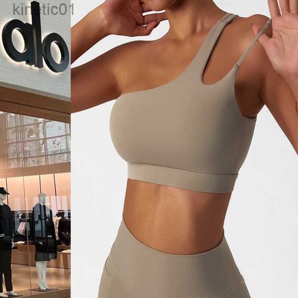 2023 desginer alo yoga bra oblique one shoulder bra cloud feeling back sports bra irregular shoulder strap running fitness tank top, White
2023 desginer alo yoga bra oblique one shoulder bra cloud feeling back sports bra irregular shoulder strap running fitness tank top, White