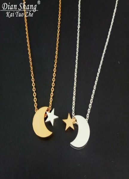dianshangkaituozhe bridesmaid gifts stainless steel gold solid chain pendant necklace star and moon long necklaces women jewelry4487915, Silver
dianshangkaituozhe bridesmaid gifts stainless steel gold solid chain pendant necklace star and moon long necklaces women jewelry4487915, Silver