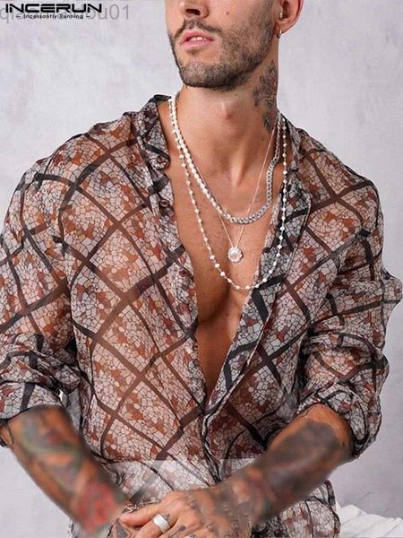 men's casual shirts men shirt printing mesh transparent stand collar long sleeve streetwear men clothing 2023 fashion casual camisas s-, White;black
men's casual shirts men shirt printing mesh transparent stand collar long sleeve streetwear men clothing 2023 fashion casual camisas s-, White;black
