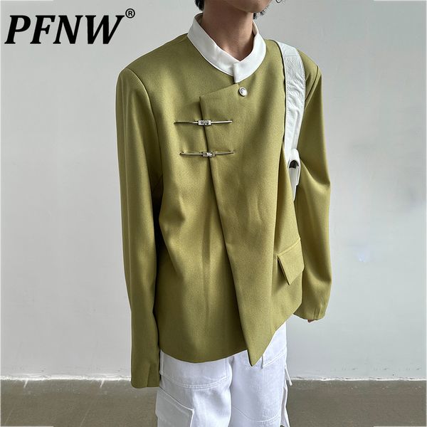 men's suits blazers pfnw spring autumn contrasted color standard collar button niche chic casual baggy chinese style 28a0444 230720, White;black
men's suits blazers pfnw spring autumn contrasted color standard collar button niche chic casual baggy chinese style 28a0444 230720, White;black