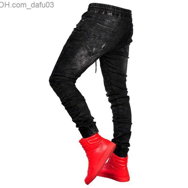 men's pants spring autumn europe new american jeans elastic force waist blue trousers men's casual fashion pencil pants z230721, Black
men's pants spring autumn europe new american jeans elastic force waist blue trousers men's casual fashion pencil pants z230721, Black